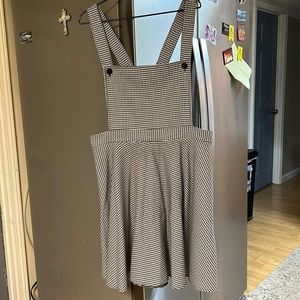 Hell bunny pinafore houndstooth dress sz Uk 22 4xl